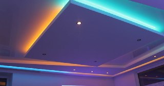 Натяжной потолок с подсветкой Торжок, цена от 2139 руб.